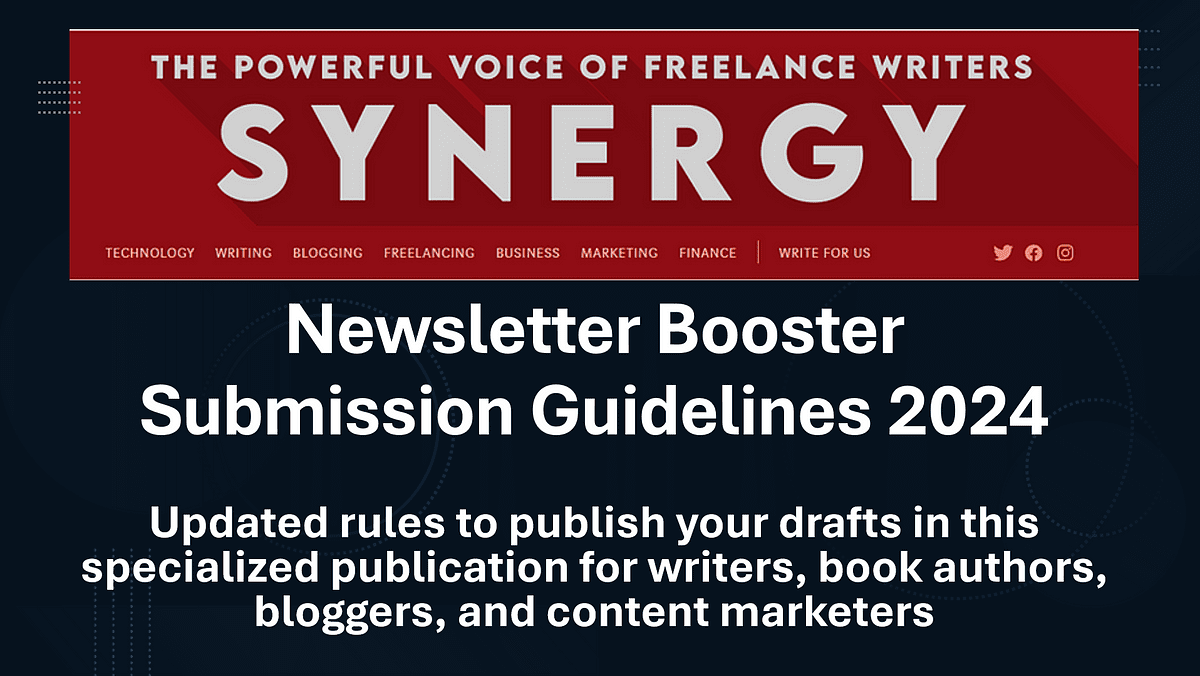 SYNERGY (Newsletter Booster): Submission Guidelines 2024