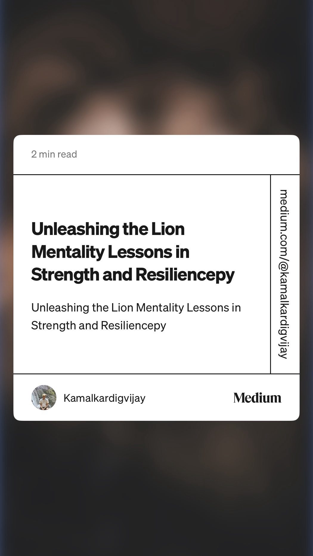 Unleashing the Lion Mentality Lessons in Strength and Resiliencepy