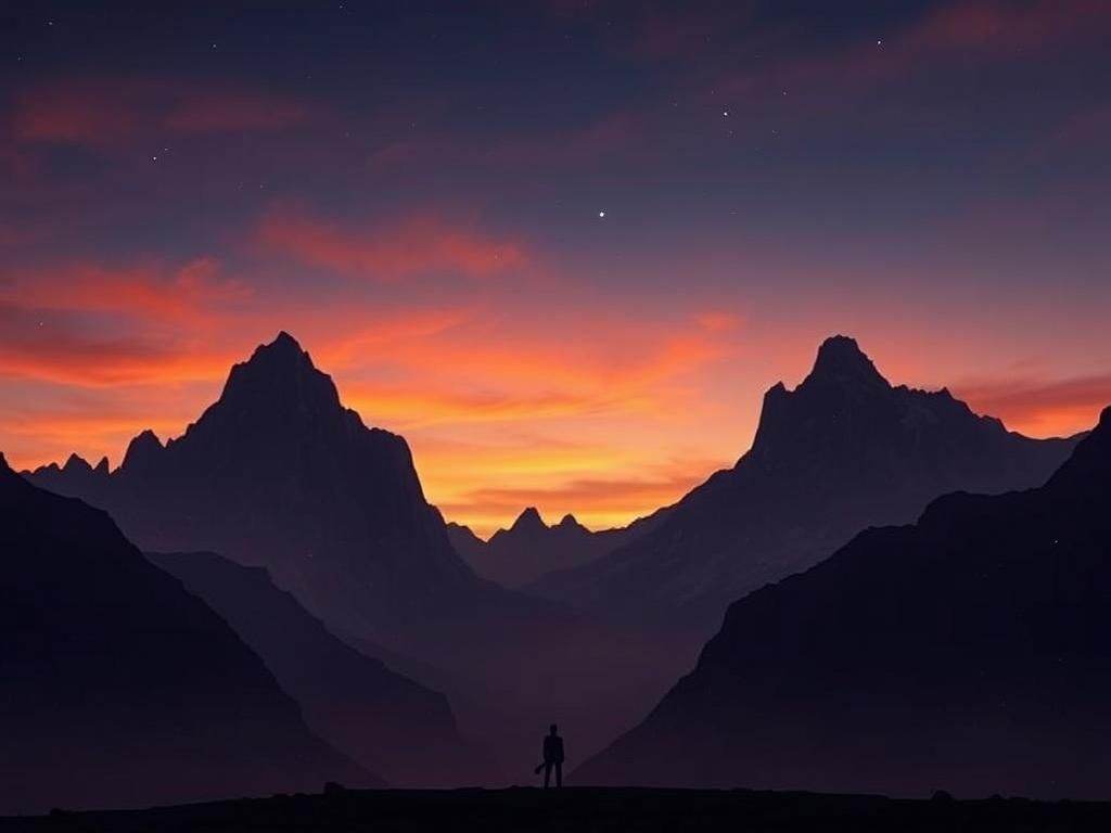 Mountains in the Dusk