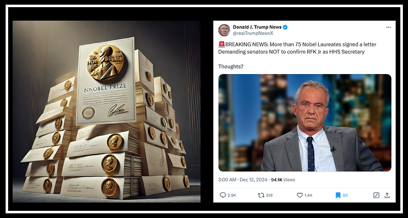 Why Many Nobel Laureates Demand Senators NOT to Confirm RFK Jr as HHS Secretary