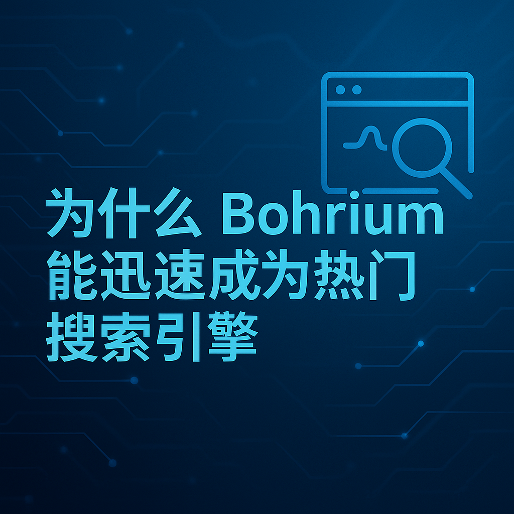 为什么 Bohrium 能迅速成为热门搜索引擎