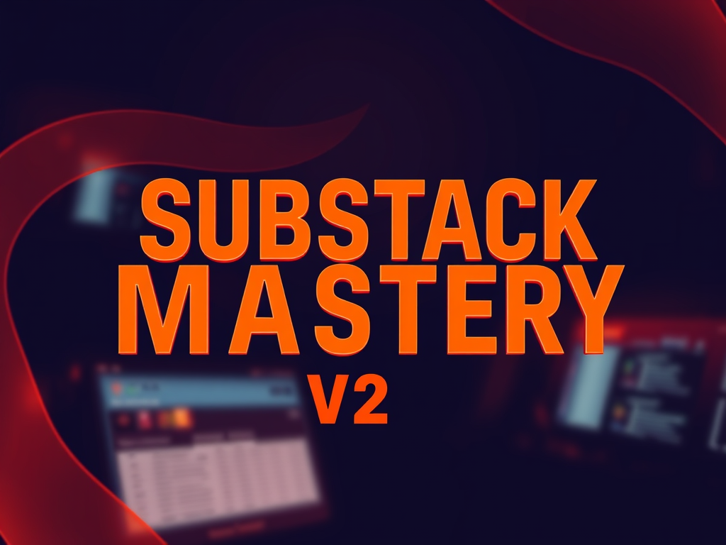 Introduction to Substack Mastery V2 with the P.I.L.L.A.R. Framework