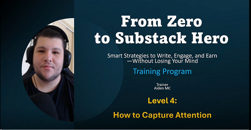 Section 24 of From Zero to Substack Hero Course